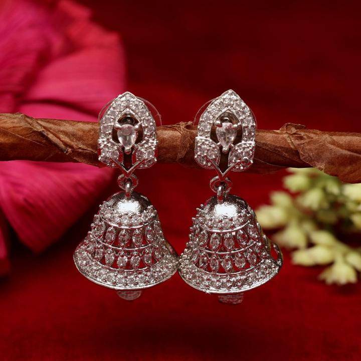 Anti tarnisha ad silver jumkha earrings 1302 Anti tarnisha ad silver jumkha earrings 1302